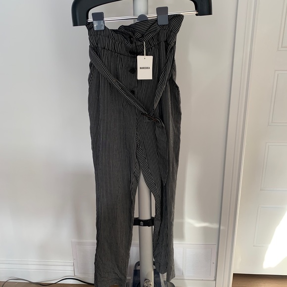 Nanushka Natchez paper bag pants in medium - Picture 11 of 15